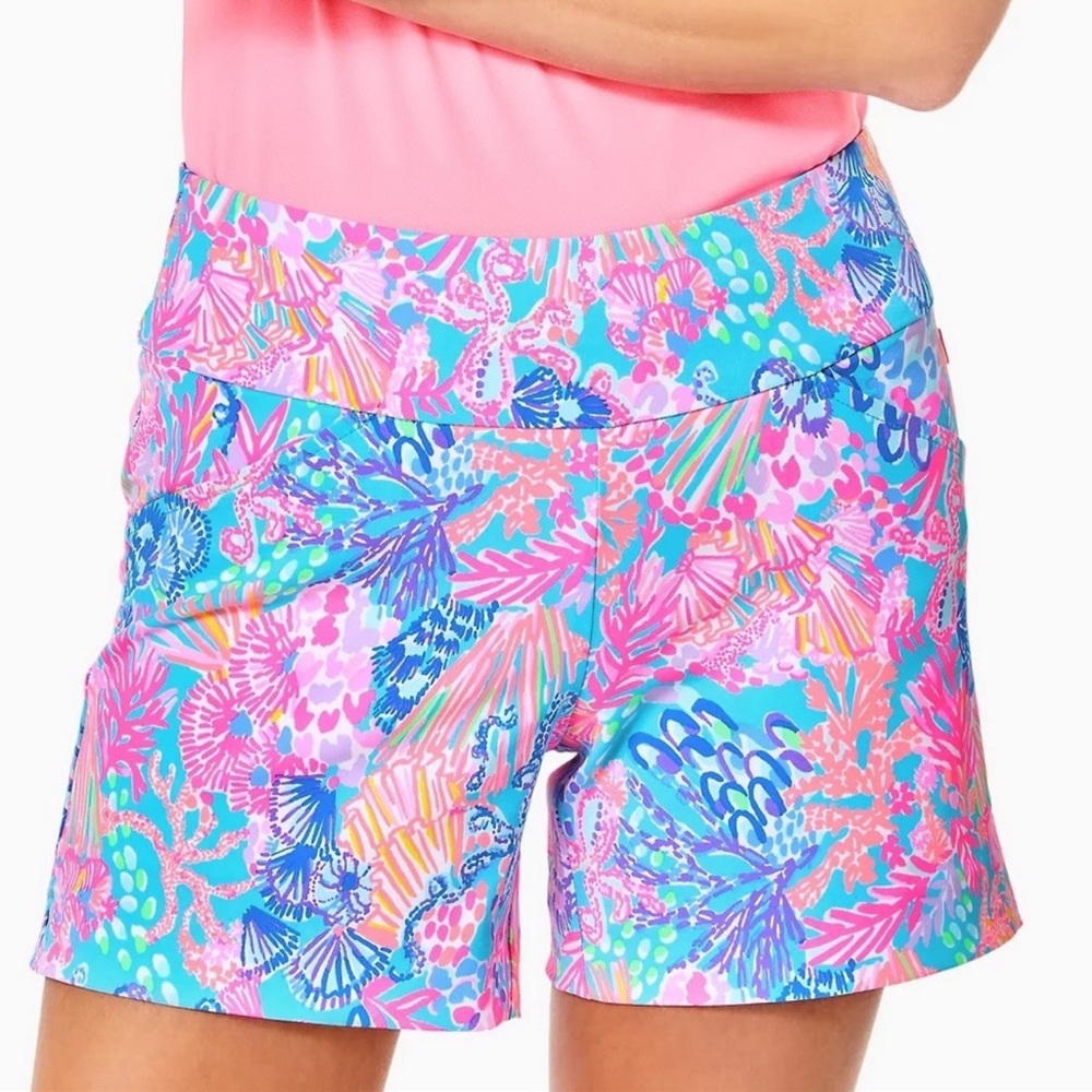 Lilly Pulitzer Pink & Blue Printed Women's Shorts